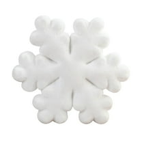 Virelaxpo Snowflake Shaped Throw Pillow Velvet Decorative Pillow 40x40cm Soft Lumbar Support Cushion for Sofa Bed Office Chair Car Seat HOME Decor