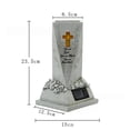 thumbnail image 1 of Virelaxpo Solar-Powered Cemetery Vase with Cross Decoration Memorial Flower Holder for Human and Pet Graves Weather-Resistant Outdoor Decor Easy Installation Durable Material, 1 of 6