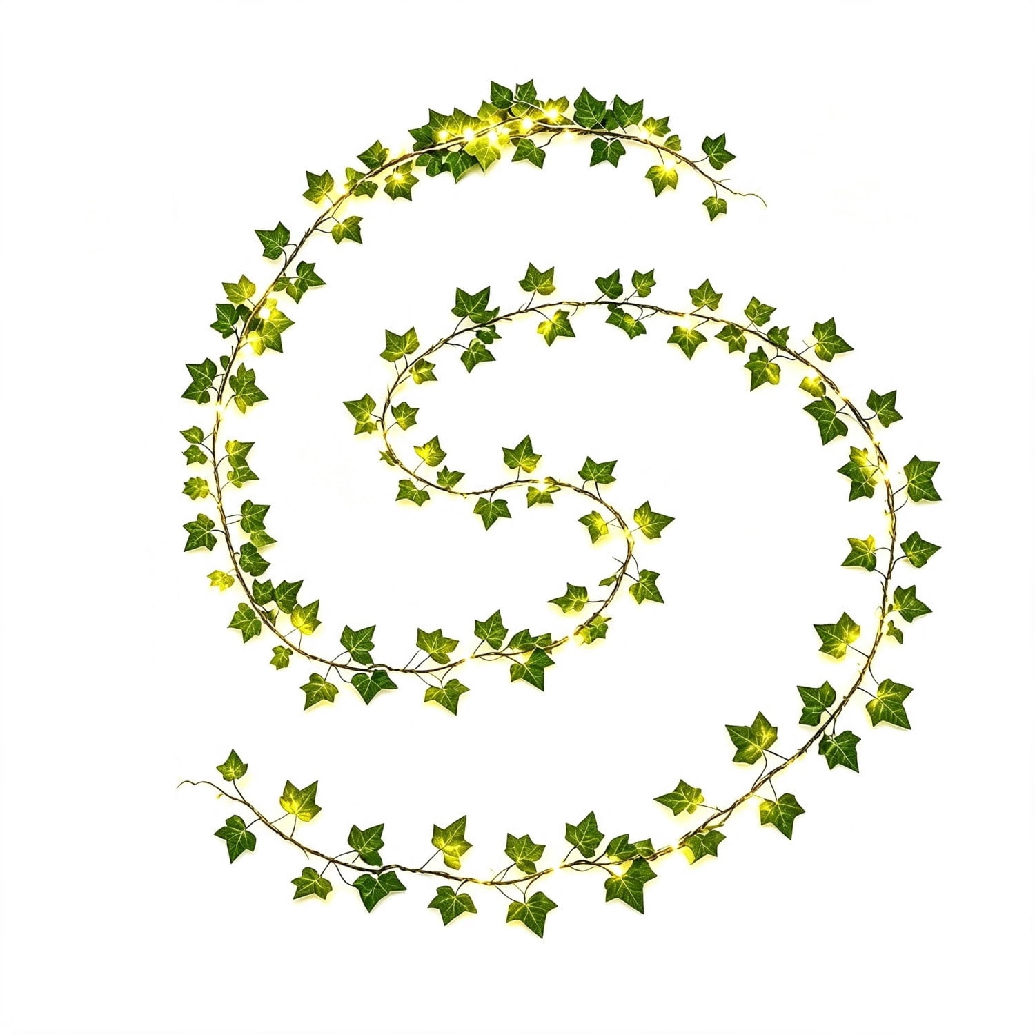 Virelaxpo Solar Vine Lights 50 LED 196.85 in for Wall Bedroom Dorm Wedding Party Indoor, Ivy Curtain Lights