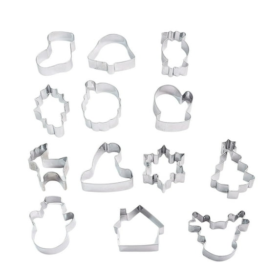 Virelaxpo Stainless Steel Christmas Cookie Cutters with Santa Claus Shape, Baking Tool for Holiday Treats and DIY