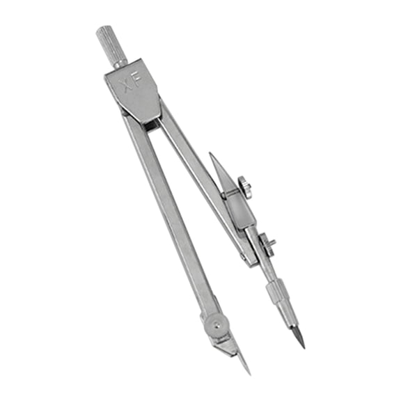 Virelaxpo Stainless Steel Compass with Lead Refills and Case for Drawing Circles and Arcs, Precision Tool for Drafting, Art Projects, and Office Use
