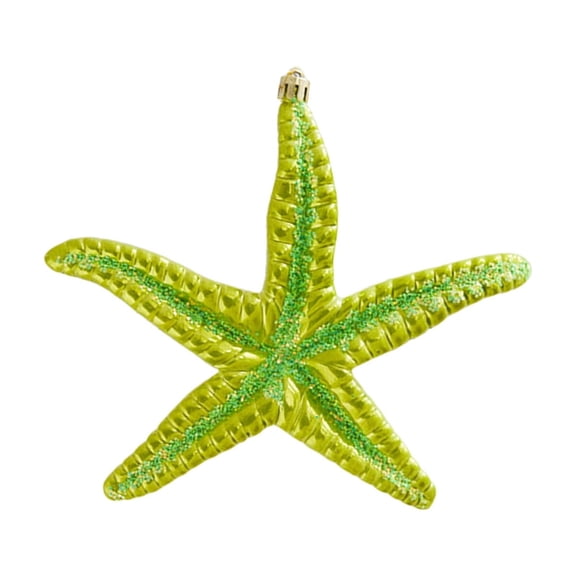 Virelaxpo Starfish Shaped Christmas Tree Ornaments,Unique Hanging Decor with Sparkling Effect,Material for Home and Party Decoration