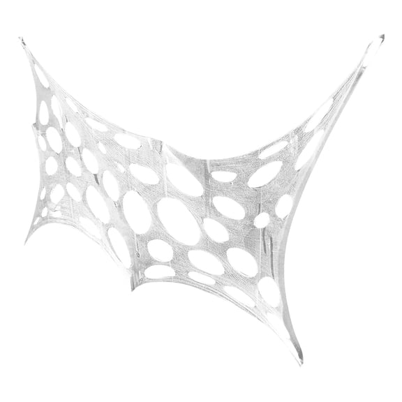 Virelaxpo Stretch Spider Web Decor Halloween Yard Decoration Outdoor Cobweb Prop Tree Bush Display Large Cloth Netting 39.4x78.7 Inch