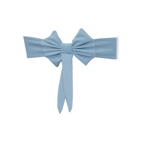 Virelaxpo Stretchable Christmas Bow Chair Back Decoration with Elastic Tie,Easy to Install and Remove for Holiday Party Decor,Multi-Color Options