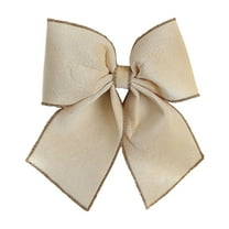 Virelaxpo Velvet Christmas Bow with Gold Edge, Medium Size Tree Pendant for Holiday and Party Decoration