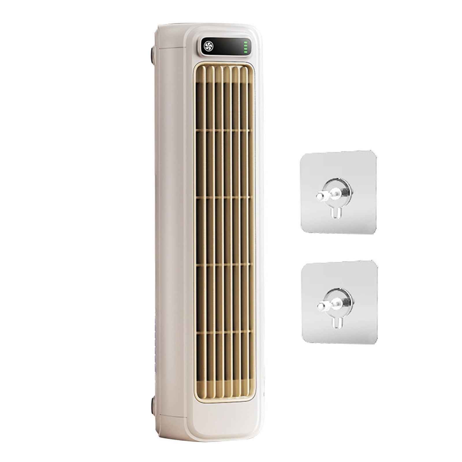 Virelaxpo Wall Mounted Silent Fan, No Drill Installation Compact Air Circulator for Kitchen and Small Spaces, Adjustable Speed Fan for Home and Office Use