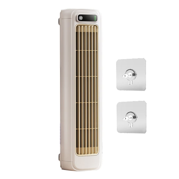 Virelaxpo Wall Mounted Silent Fan, No Drill Installation Compact Air Circulator for Kitchen and Small Spaces, Adjustable Speed Fan for Home and Office Use