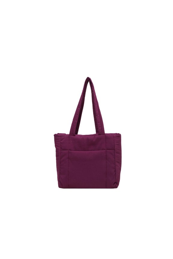 Women's Canvas and Nylon Tote Bag Large Capacity Shoulder Bag for Daily Commute Work - Adjustable Strap Durable Handbag with Laptop Compartment and Multiple Pockets