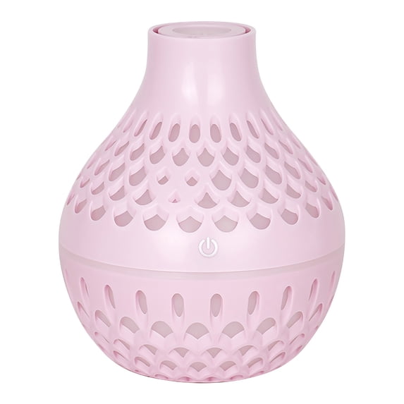 Virelaxpo Wood Grain Ultrasonic Humidifier, 300ml Aroma Diffuser with Colorful LED Lights, Quiet Operation for Home and Office Desk, Essential Oil Diffuser