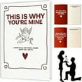 thumbnail image 1 of VirenLux THIS IS WHY YOU'RE MINE Couple Journal Fill in the Blank Love Keepsake Book Memorial Gift for Boyfriend Girlfriend Vlentines' Day, 1 of 8