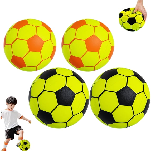 Virenlux 8/9 Inch Silent Foam Soccer Ball Soft Indoor Football with Backpack Lightweight Quiet House Exercise Training Basketball for Floors