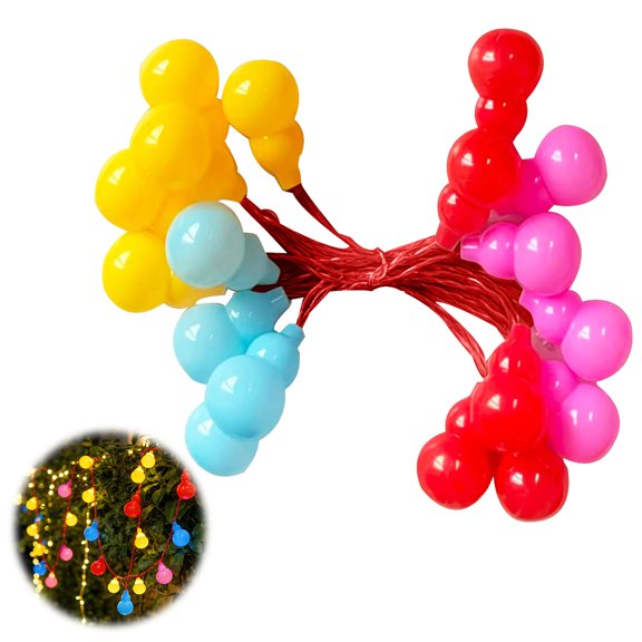 Virenlux Solar Powered String Lights Outdoor 16.4ft 18 LED Gourd & Vine Indoor Fairy Lights 8 Modes Auto On/Off Waterproof Decor for Garden Patio Balcony Courtyard Evening Gatherings