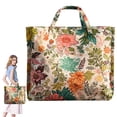 thumbnail image 1 of Virenlux Vintage Quilted Tote Bags for Women Retro Floral Lightweight Cotton Travel Top Handle Shoulder Satchel Purse Fashionable Beach Lunch Work Totes Small, 1 of 9