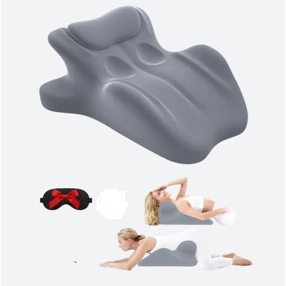 Vireon Pillow,Arcova Pillow,27° Ergonomic Wedge Pillow,Memory Foam Support Pillow, Multi-Position Lumbar & Neck Contoured Cushion for Sitting, Lounging and Comfort