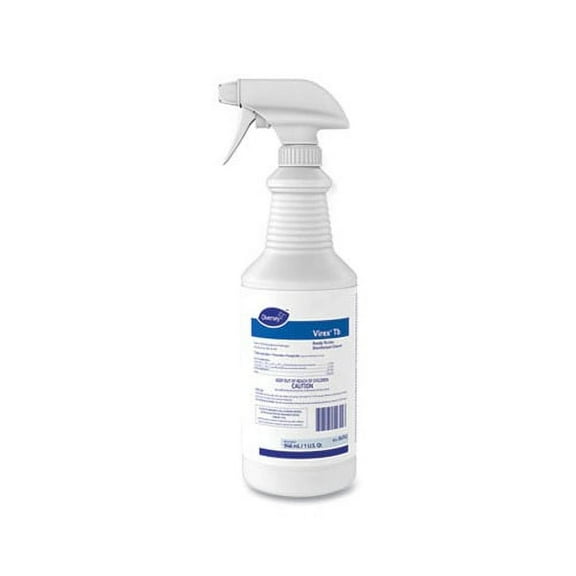 Virex TB Disinfectant Cleaner Lemon Scent, Liquid, 32 oz Bottle, 12/Carton