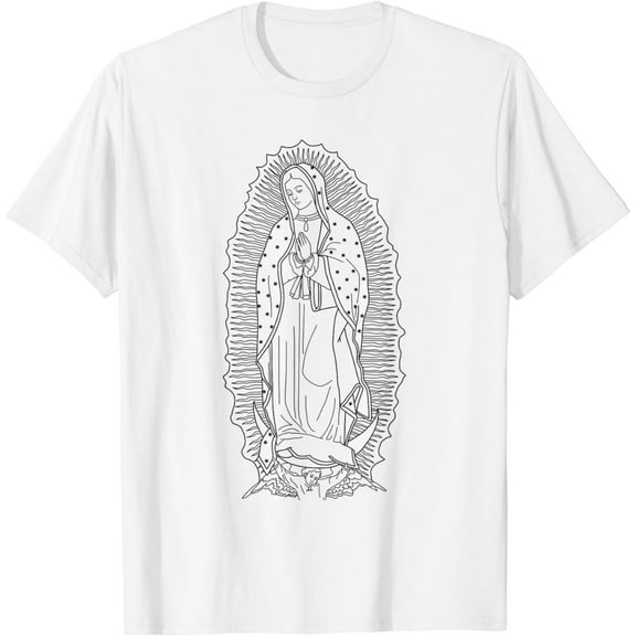 Virgen de Guadalupe Our Lady of Guadalupe Virgin Christian T-Shirt