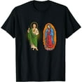 thumbnail image 1 of Virgen de Guadalupe con San Judas Tadeo T-Shirt Black Small, 1 of 4