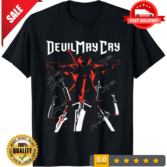 Virgil Devil T-shirt Trigger May Cry DMC3 Premium Unisex Shirt All Size, LIMITED EDITION-TH67288