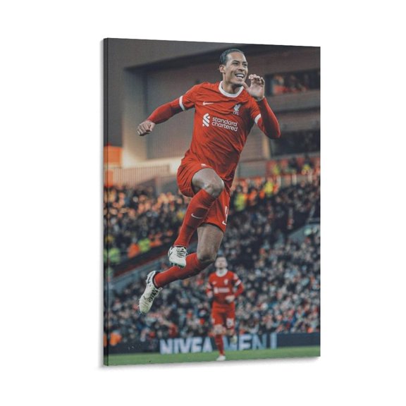 Virgil Van Dijk Canvas Poster Painting On Canvas Wall Art Poster Scroll Picture Print Living Room Walls Decor Home Posters 24x36inch(60x90cm)