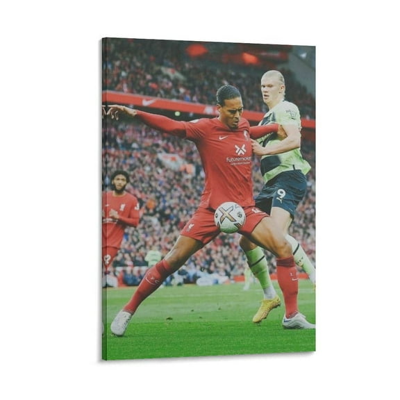 Virgil Van Dijk Canvas Poster Poster Cool Artworks Painting Wall Art Canvas Prints Hanging Picture Home Decor Posters Gift 24x36inch(60x90cm)