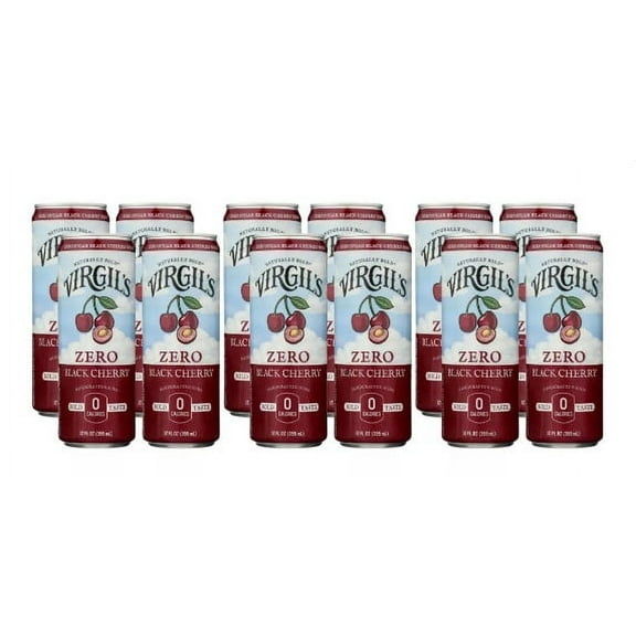 Virgil's Zero Sugar Black Cherry 12ounce (Pack of 12)