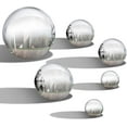 Unbreakable Gazing Ball Stainless Steel Gazing Ball Mirror Polished Hollow Gazing Globe Seamless Floating Metal Ball Garden Balls Decorative Large
