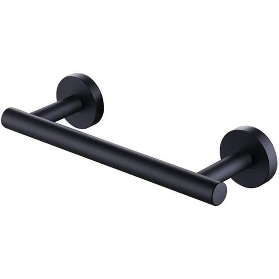 VirgilSon Towel Rail 23CM Matte Black Hand Towel Holder Bar Bathroom Holders for Bathrooms Kitchen Dish Cloths Hanger 304 Stainless Steel Rustproof Wall Mounted 9'' Black