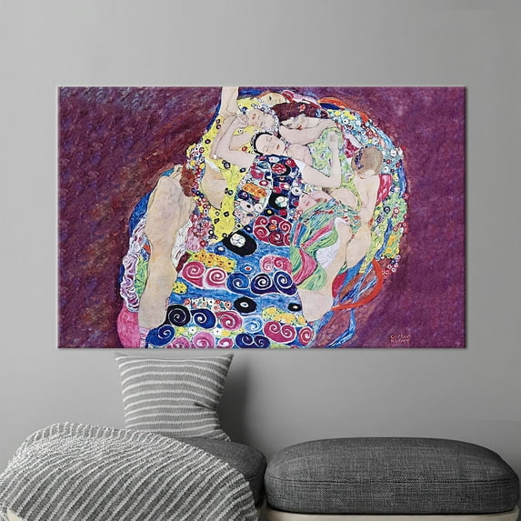 Virgin Art, Famous Artwork, Reproduction Poster, The Virgin, Klimt Artwork, Vintage Poster, Canvas Wall Decor - Gallery Wrapped