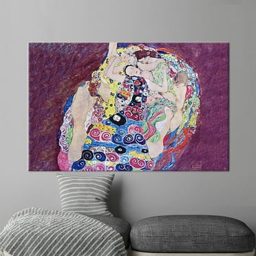 Virgin Art, Famous Artwork, Reproduction Poster, The Virgin, Klimt Artwork, Vintage Poster, Canvas Wall Decor - Rolled Canvas