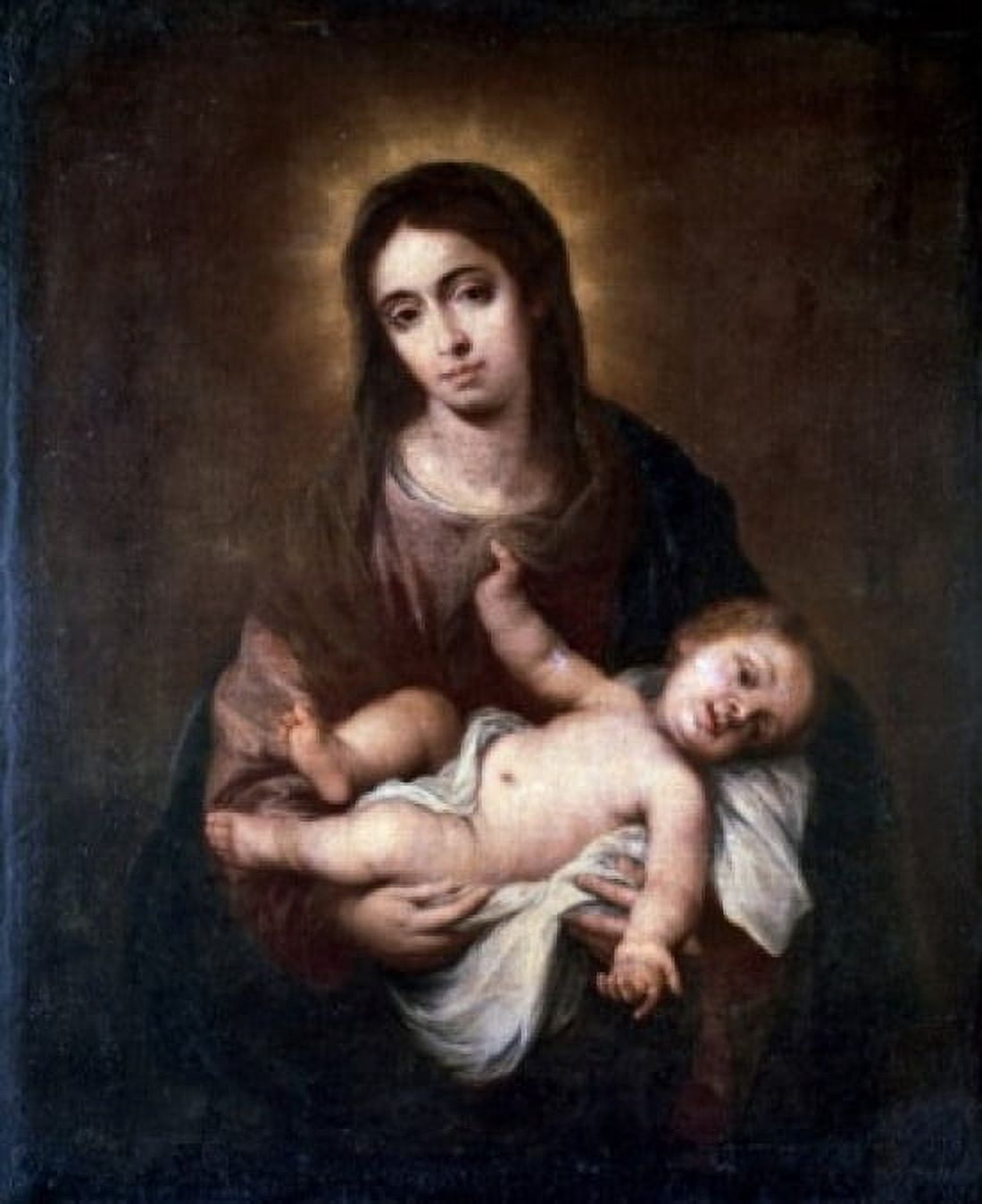 Virgin & Child #1 Bartolome Esteban Murillo (1617-1682 Spanish) Canvas Art - Bartolome Esteban Murillo (24 x 36)