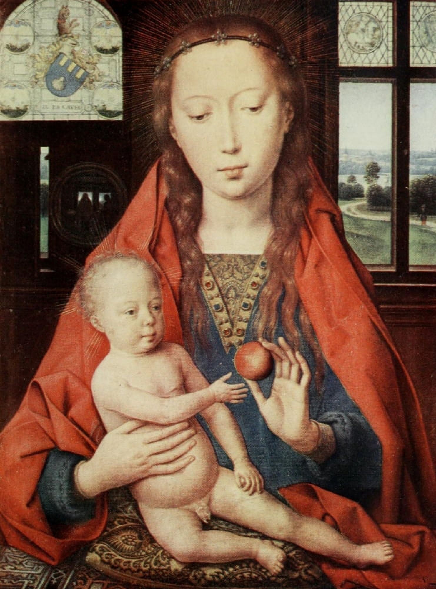 Virgin & Child History of Painting 1911 Canvas Art - Hans Memling (18 x 24)
