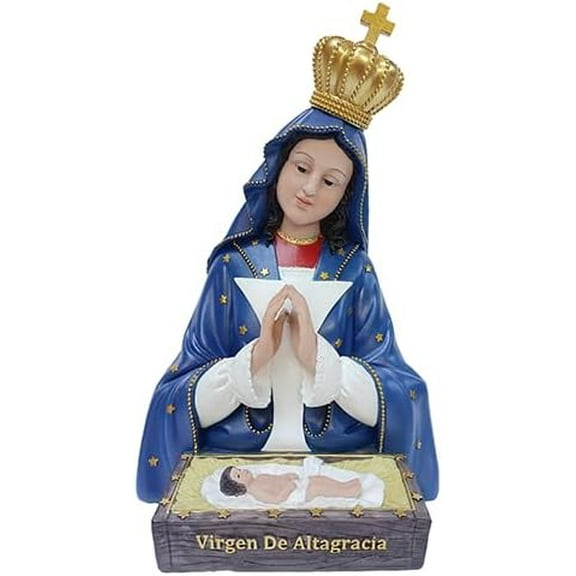 Virgin De Altagracia Statue, Holy Mother of God Statue, Virgin Mary Statue, Religious Statue for Home or Office (17 Inches)