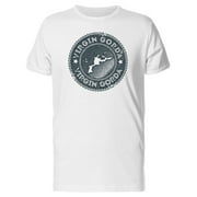 Virgin Gorda, Cool Grunge Map T-Shirt Men -Image by Shutterstock, Male Large