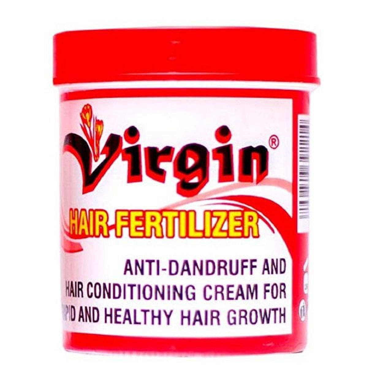 VIRGIN RECORDS Virgin Hair Fertilizer Jar Anti Dandruff And Conditioning Cream 200 g 7.05 Oz