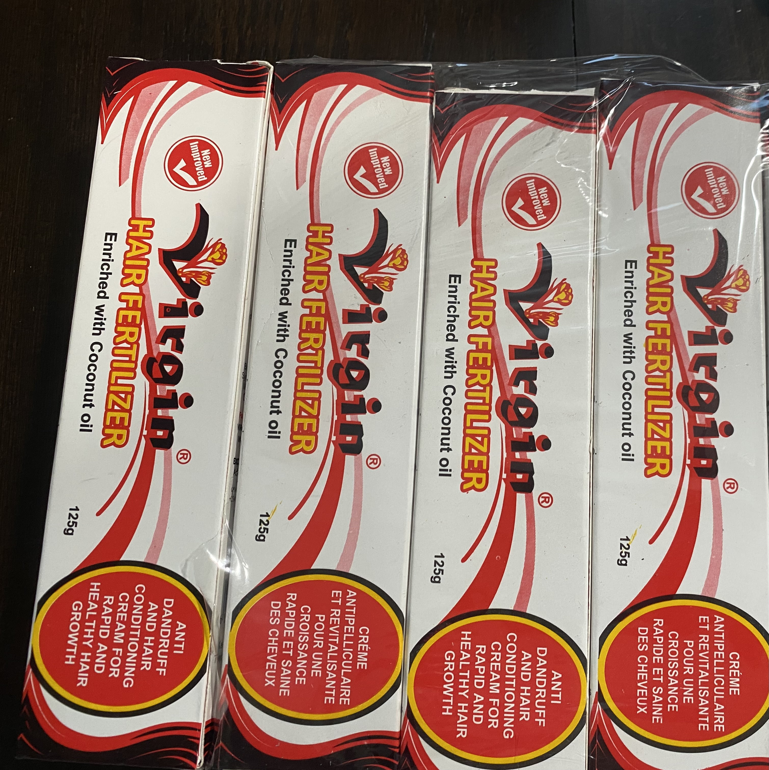 Virgin Hair Fertilizer Now wears a new Name -New and Improved 125g ( 4 pack!!)