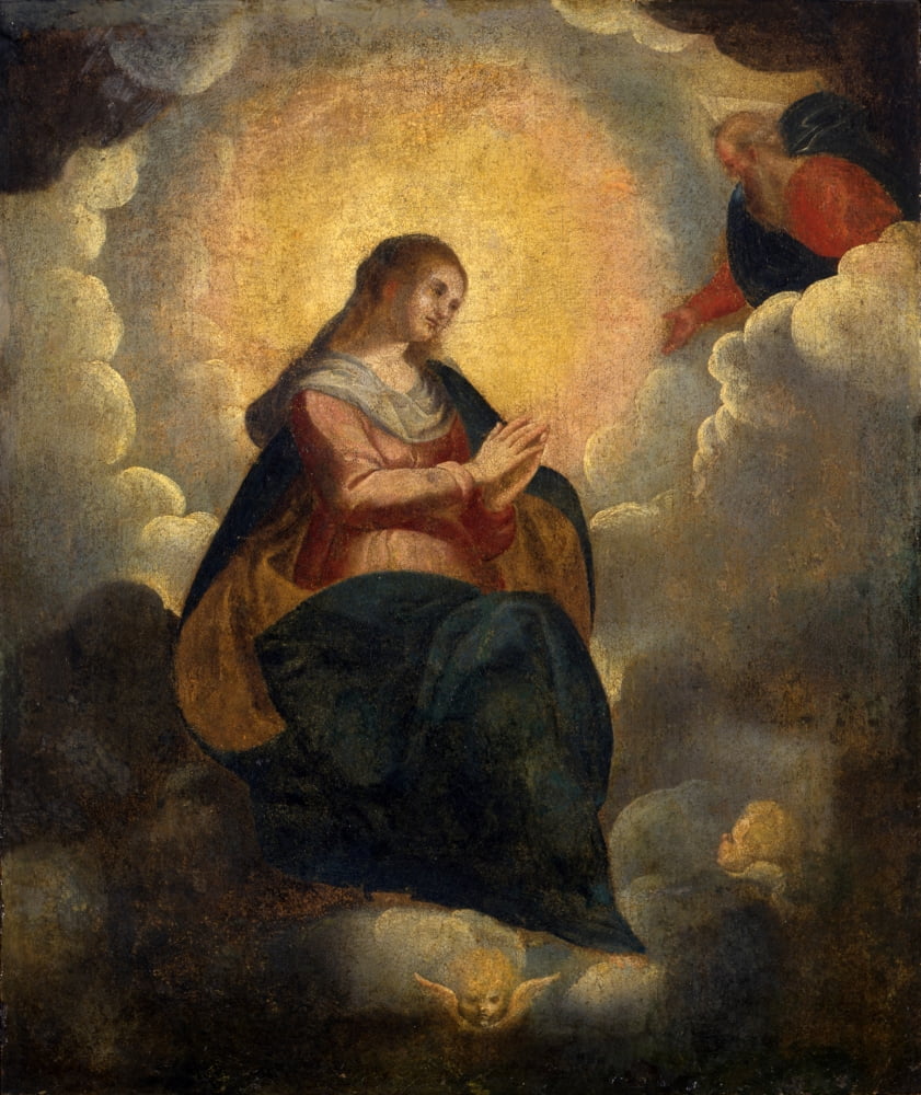 Virgin In Glory Canvas Art - (18 x 24)