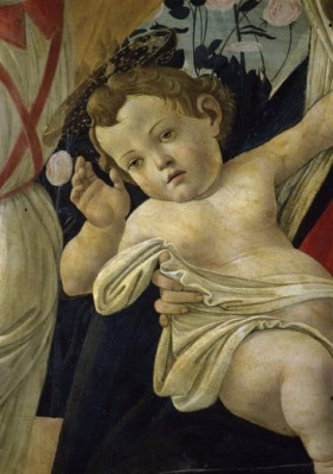 The Virgin and the Infant Surrounded by Angels (Detail) Sandro Botticelli (1444-1510 Italian) Private Collection Canvas Art - Sandro Botticelli (18 x 24)