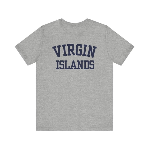 Virgin Islands Collegiate Vacation T-Shirt: USVI Souvenir Tee Gift for Men and Women