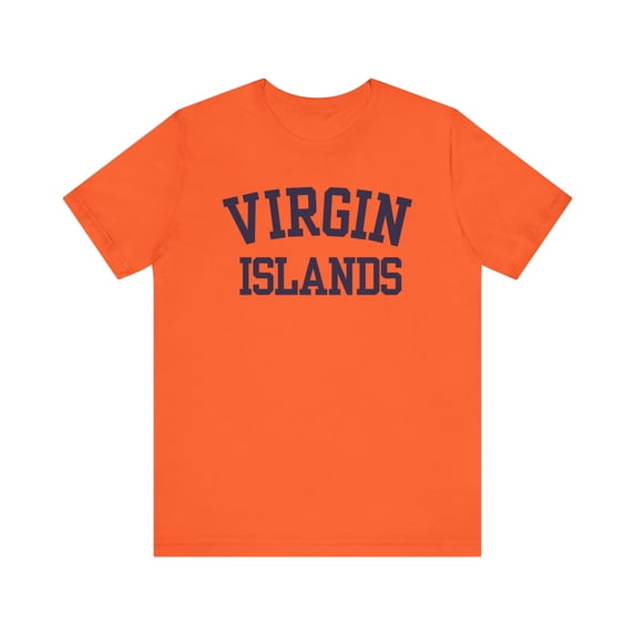 Virgin Islands Collegiate Vacation T-Shirt: USVI Souvenir Tee Gift for Men and Women