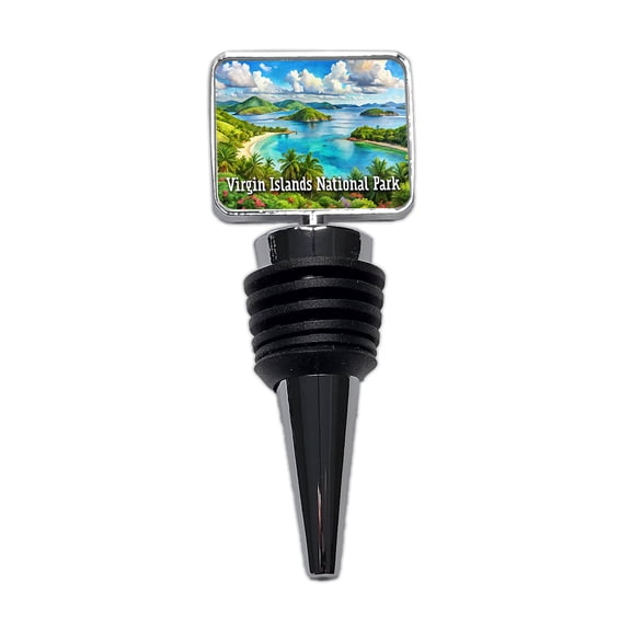 Virgin Islands National Park Wine Bottle Stopper Cap Plug