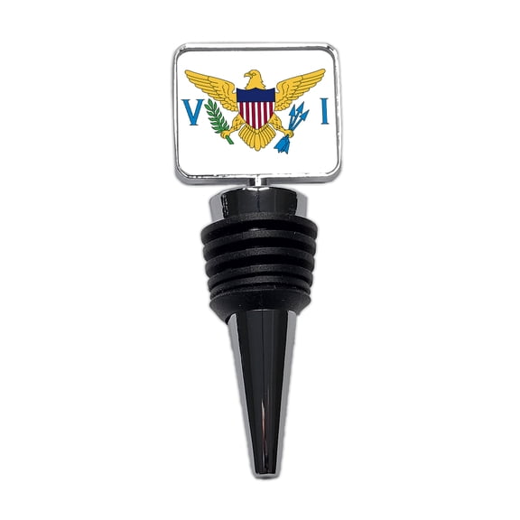 Virgin Islands (U.S.) Country Flag Wine Bottle Stopper Cap Plug