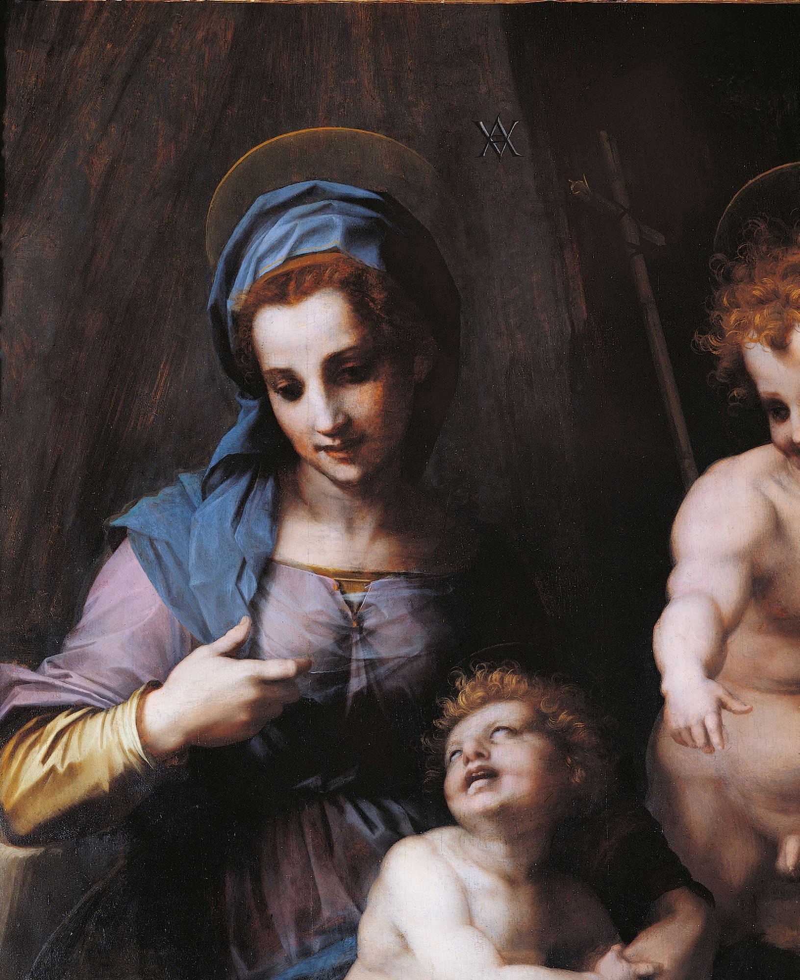 Virgin Mary And Child With Young St John Canvas Art - (24 x 36)