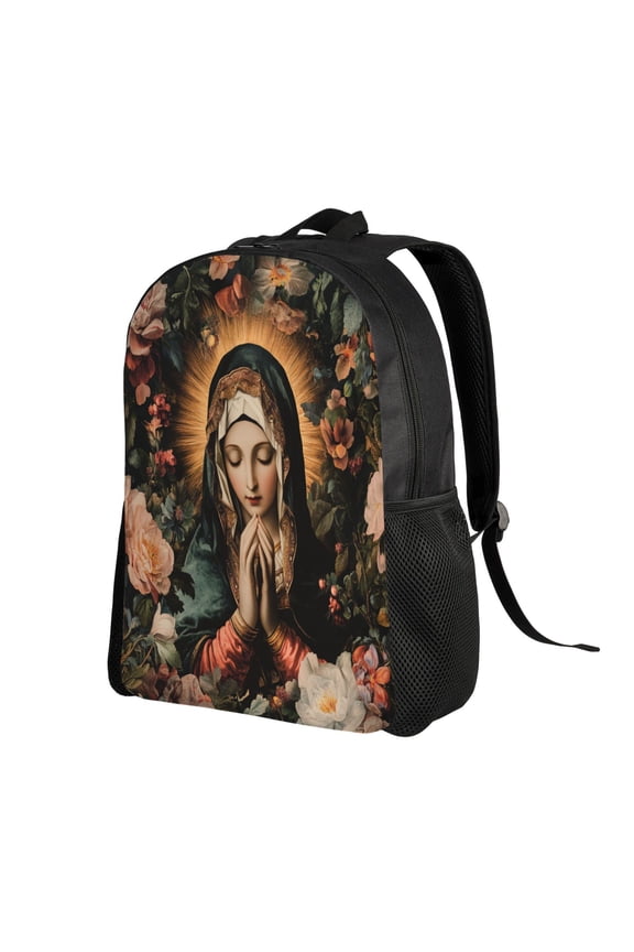 Virgin Mary Backpack Double Shoulder Backpack Durable, Spacious, Ergonomic Design for Travel, Work & Outdoor Use