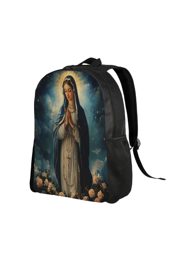 Virgin Mary Backpack Double Shoulder Backpack Durable, Spacious, Ergonomic Design for Travel, Work & Outdoor Use
