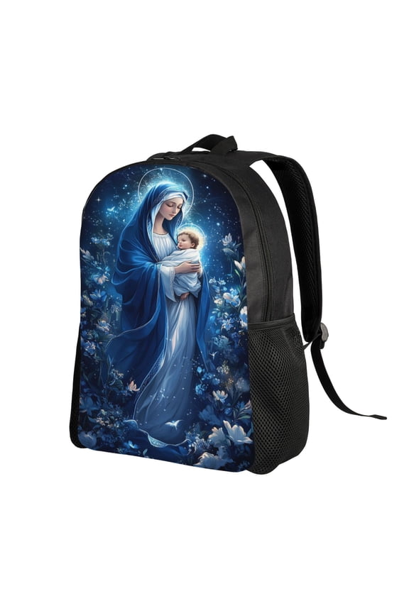 Virgin Mary Backpack Double Shoulder Backpack Durable, Spacious, Ergonomic Design for Travel, Work & Outdoor Use