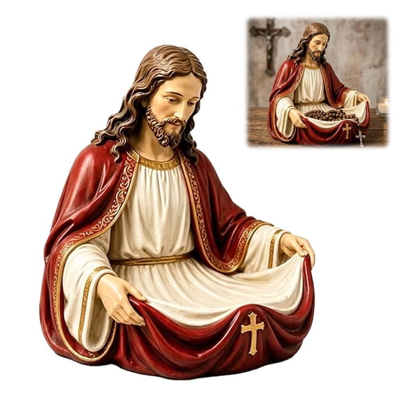 Virgin Mary Catch-All Bowl,Rosary Holder Statue,Blessed Mother Decorative Key Holder Tray,3D Printed Catholic Religious Decor,Our Lady Grace Keepsake,Home Altar DecorativeDish,ReligiousGift for Women