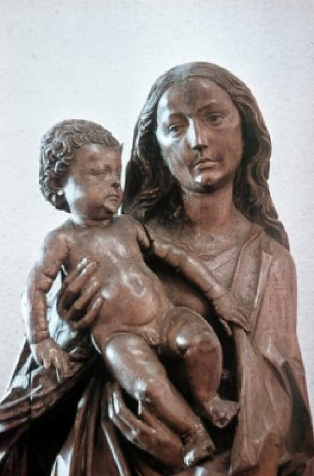 Virgin Mary & Child (Detail) Tilman Riemenschneider (C1460-1531German) Main-Franconian Museum Wurzburg Germany Canvas Art - Tilman Riemenschneider (18 x 24)