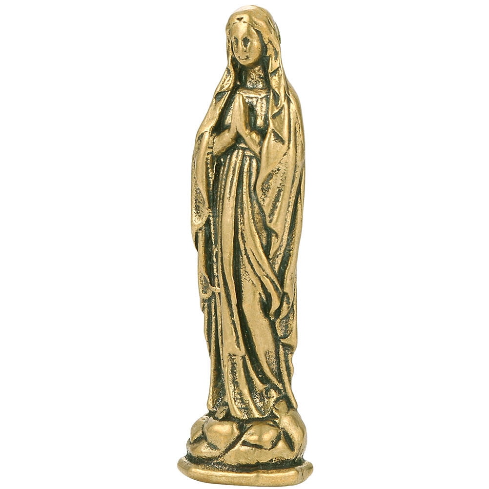 Virgin Mary Figurine Miniature Virgin Mary Statue Catholic Sculpture