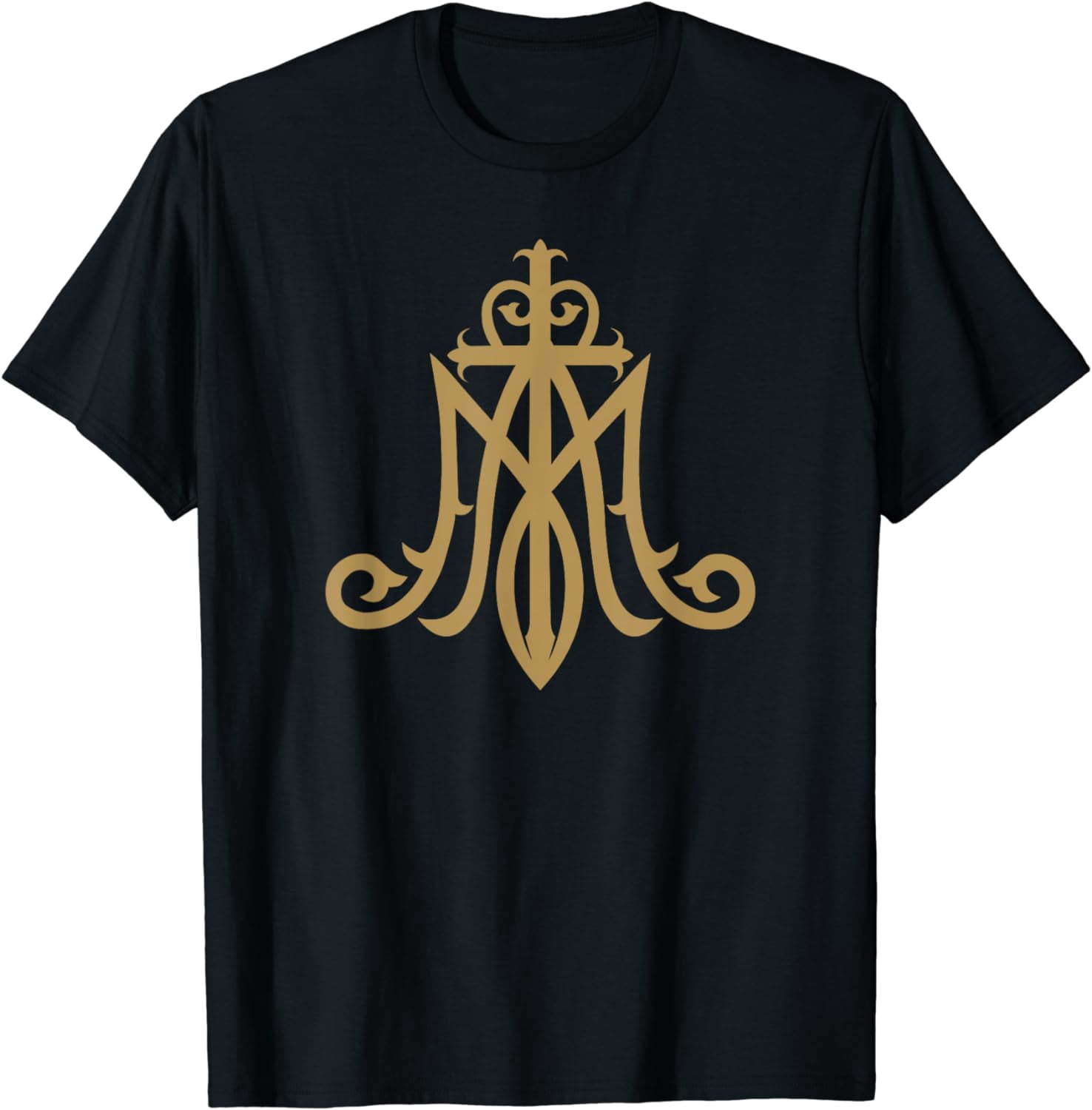 Virgin Mary Insignia Ave Maria Monogram Catholic T-Shirt - Walmart.com