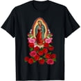 thumbnail image 1 of Virgin Mary Our Lady of Guadalupe Catholic Saint T-Shirt, 1 of 4